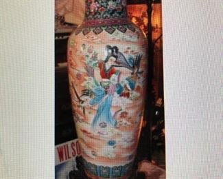 Chinese Floor Vase with Stand $315.00