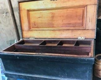 Paint Decorated Tool Chest $270.00