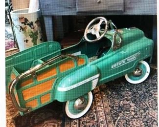 Stutz Painted Metal Pedal Car $260.00 (item located in storage, please contact if interested and we will arrange for the item to be on-site the day of the sale)