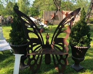 Unique Butterfly Chair, Made from Steel - Great Garden Piece $1750.00