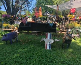 Various Lawn Art and Statuary