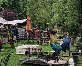 Statuary, lawn furniture, sculptures, birdhouses and more!