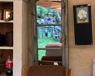 Great vintage window, converted into a mirror. Window does open $595.00