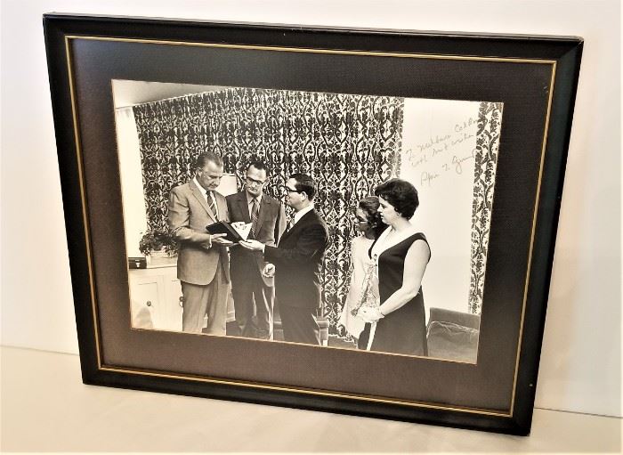 Lot #1  In-Person Spiro Agnew (Vice President) autographed photo