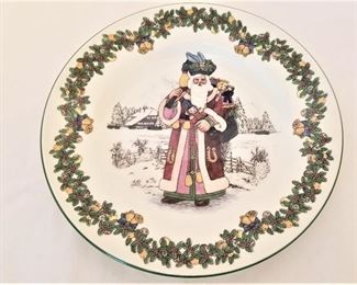 Lot #3  Spode "Santa's of the World" plate, #2 in series.  This is the German Santa.