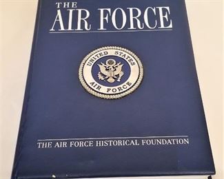 Lot #6  Air Force Leatherette Bound coffee table book, 368 pages, many photos.