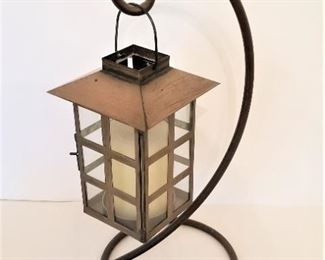 Lot #18  Decorative Candle Lantern on stand
