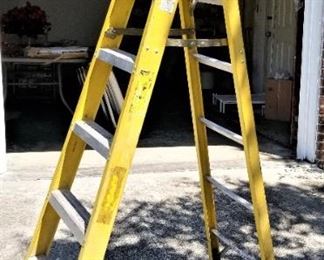 Lot #22  6' Green Bull Resin/metal ladder