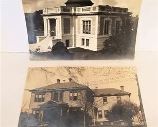 Lot #26  Pair Silver Albumen photos - LSU Memorial Library and the Experimental Station (later town down) - both taken 1906