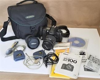 Lot #29  Nikon Camera outfit with Promaster bag - 2 lenses