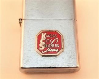 Lot #48  Vintage Kansas City Southern Lighter.  No flint or fluid.
