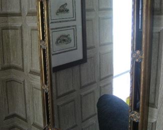 Ornate gilded mirror
