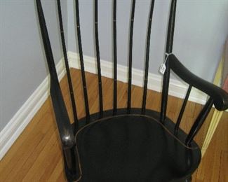Painted rocker with stencil