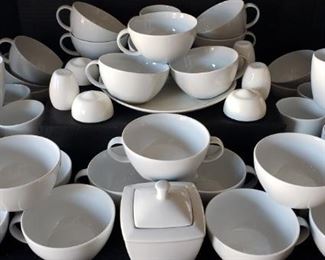 https://ctbids.com/#!/description/share/422398 Onedia Porcelain: 24 tea cups, 11 cups, 1 plate, 3 sets of salt n pepper shakers, 1 sugar cup, one two-handled cup.