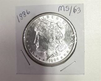 1886 Morgan Silver Dollar - MS63