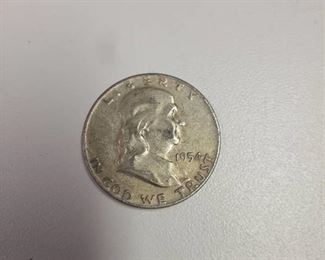 1954-D Franklin Silver Half Dollar