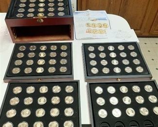 Presidential Dollar Coins in Presentation Box - 95 Coins