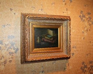 Small framed oil painting