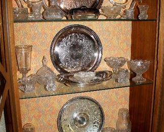 Silverplate and crystal