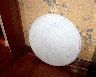 Round marble top