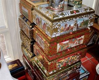 Decorative German tins