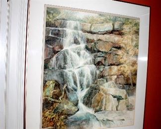 Arlene Goff framed original watercolor painting