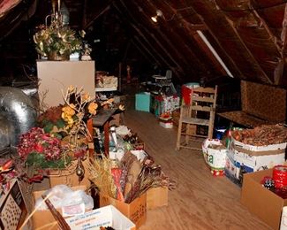 Lots of stuff in the attic!