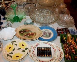 Blue Ridge, Fenton, vintage dishes and glassware