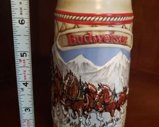 Lot 6 Budweiser Stein $10