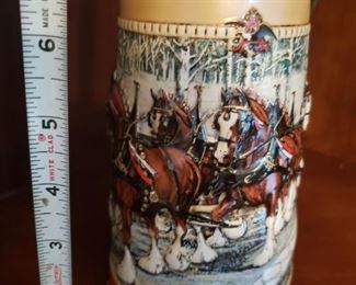 Lot 5 Budweiser Stein $10