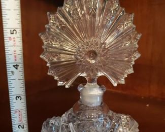 Lot 8 Vintage Perfume Bottle Ground Stopper Very Ornate $30