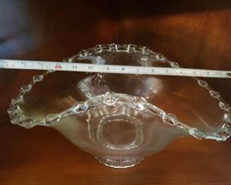 Lot 13 Large Candlewick Compote Bowl $20