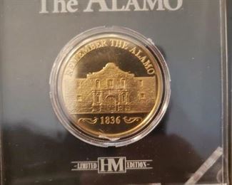 Lot 27 Highland Mint Limited Edition Alamo Coin New $10