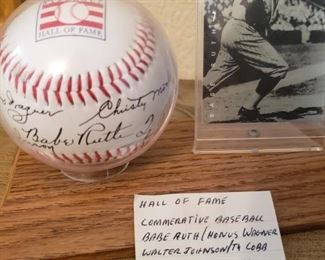 Lot 34 Hall of fame commemoritive ball $20