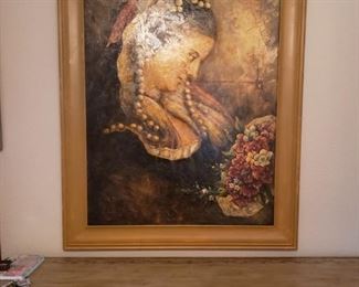 Lot 73 Huge Spectacular Oil Painting Following pages have size.............$450