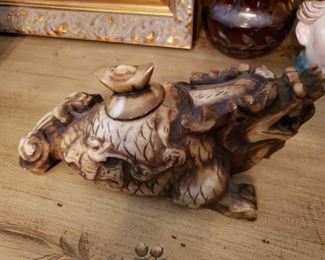 Lot 123 Asian Soapstone Brush Pot $150