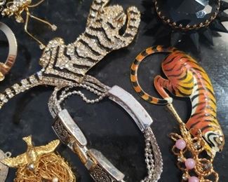 $75 Costume Jewelry lot. Some designer. Following 6 pictures shows all.