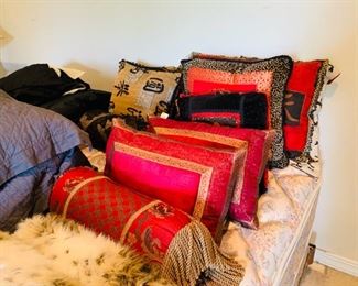 Dozens of Silk Pillows