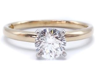 1 Carat Leo Diamond Ring in Platinum and Gold