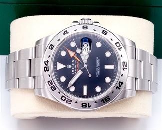 2018 Men's Rolex Explorer II Automatic 42mm Steel Oyster Date #216570 with Box