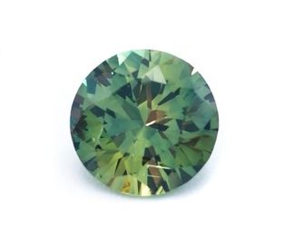 .78 Carat Natural Color Changing Sapphire; Round Cut