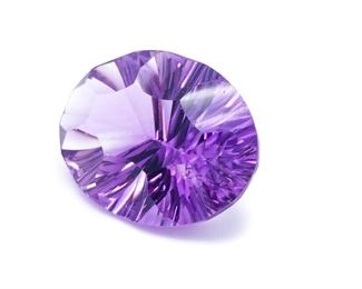 7.32 Carat Amethyst; Sun Burst Cut