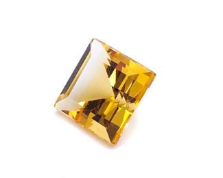 1.04 Carat Citrine; Square Cut