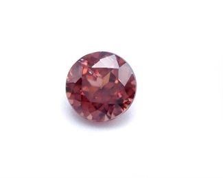 58 Carat Natural Zircon Gemstone; Round Cut