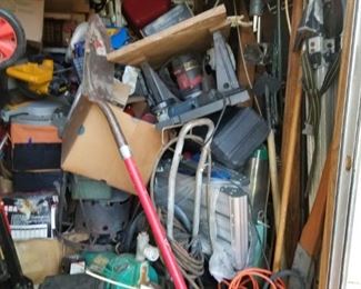 The shed when we started to give an idea of volume.