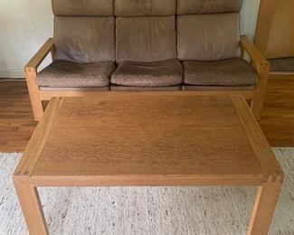 F-2 $500
(4pc set) Kalustekiila Leather & Wood Sofa, 2 armchairs, & coffee table from Lathi, Finland. Some dark spots on leather. Some fading to leather. Some stains on coffee table. Purchased in the 70’s in NYC.
Sofa-71”x35”
Armchair-28.5”x35”
Coffee table-46.5”x19”
Will clean/condition nicely.