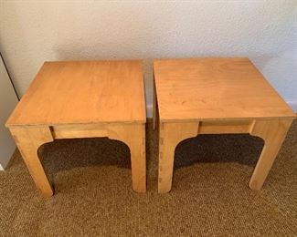 F-23.  $30
Pr. of bedside tables. 15.5”x14”tall.
Some stains to top. 