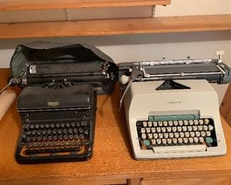 #116.        PENDING PAYMENT.   $35
Royal typewriter 
Olympic typewriter 