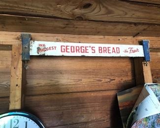 Vintage George’s Bread Door Push Sign