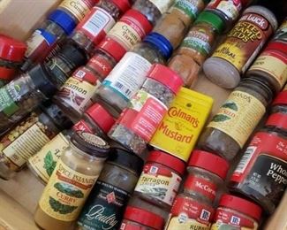 Lots of Seasonings and Food 